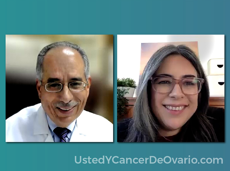 Observe a un panel de expertos especialistas en cáncer de ovario discutir sobre temas y preguntas de interés de las pacientes